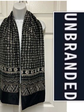 UNBRANDED Double Side Geometric Scarf Ascot